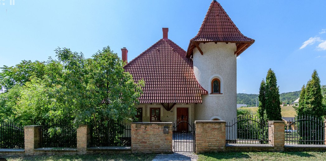 Aan de noordoever van het Balatonmeer, naast het bos, een volledig ingerichte villa. – Balatongyörök, foto 1 van 26
