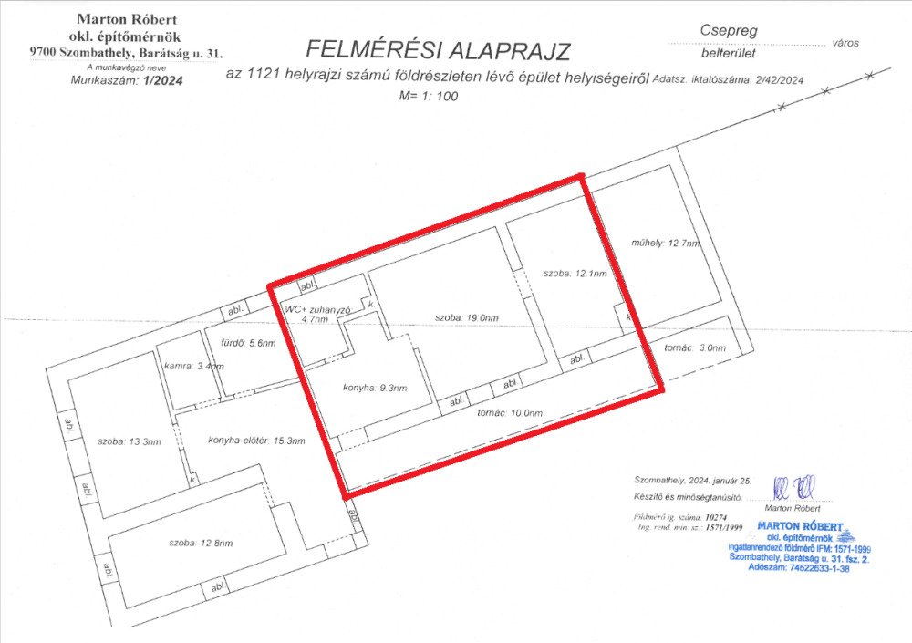 (ABA) Günstige Wohnung in einen Zweifamilienhaus / Wohnkarte möglich! – Csepreg, Bild 15 von 15