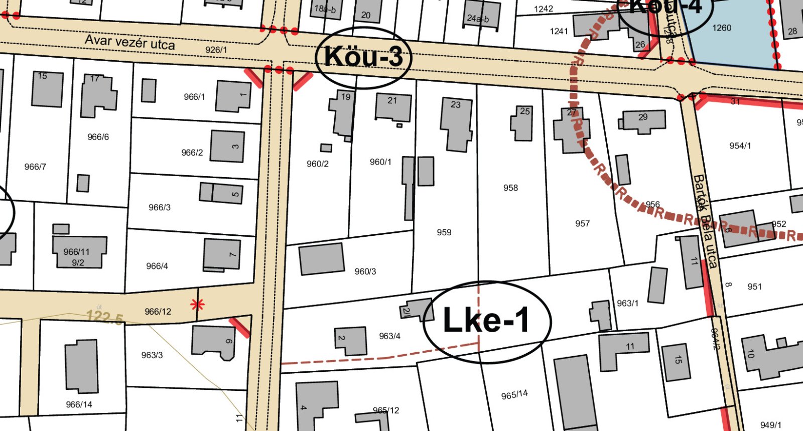 (A-B) Baugrundstück nahe dem Ortskern und vom Plattensee – Gyenesdiás, Bild 3 von 4